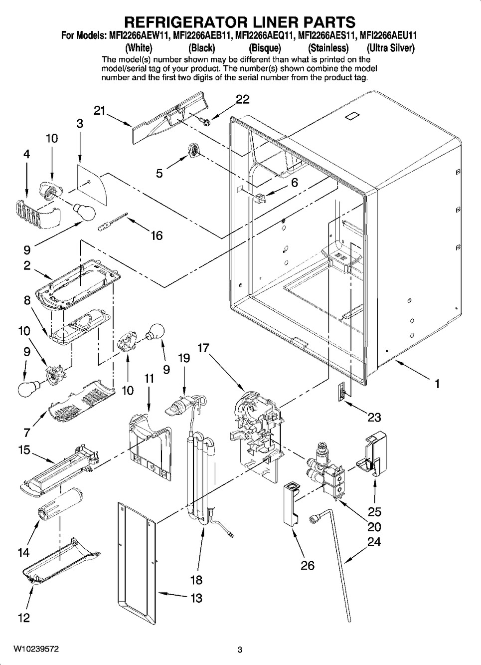 WHIRLPOOL, TUBE-WATER, W10165864