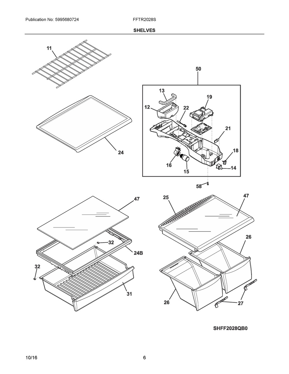 CONTROL BOX,ASSEMBLY,COMPLETE (5304507670)