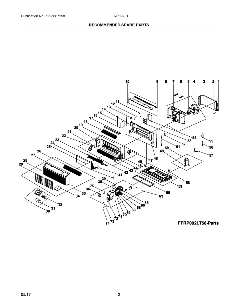 5304510759 : 5304510759 SHROUD ASSEMBLY,CONDENSER,W/F