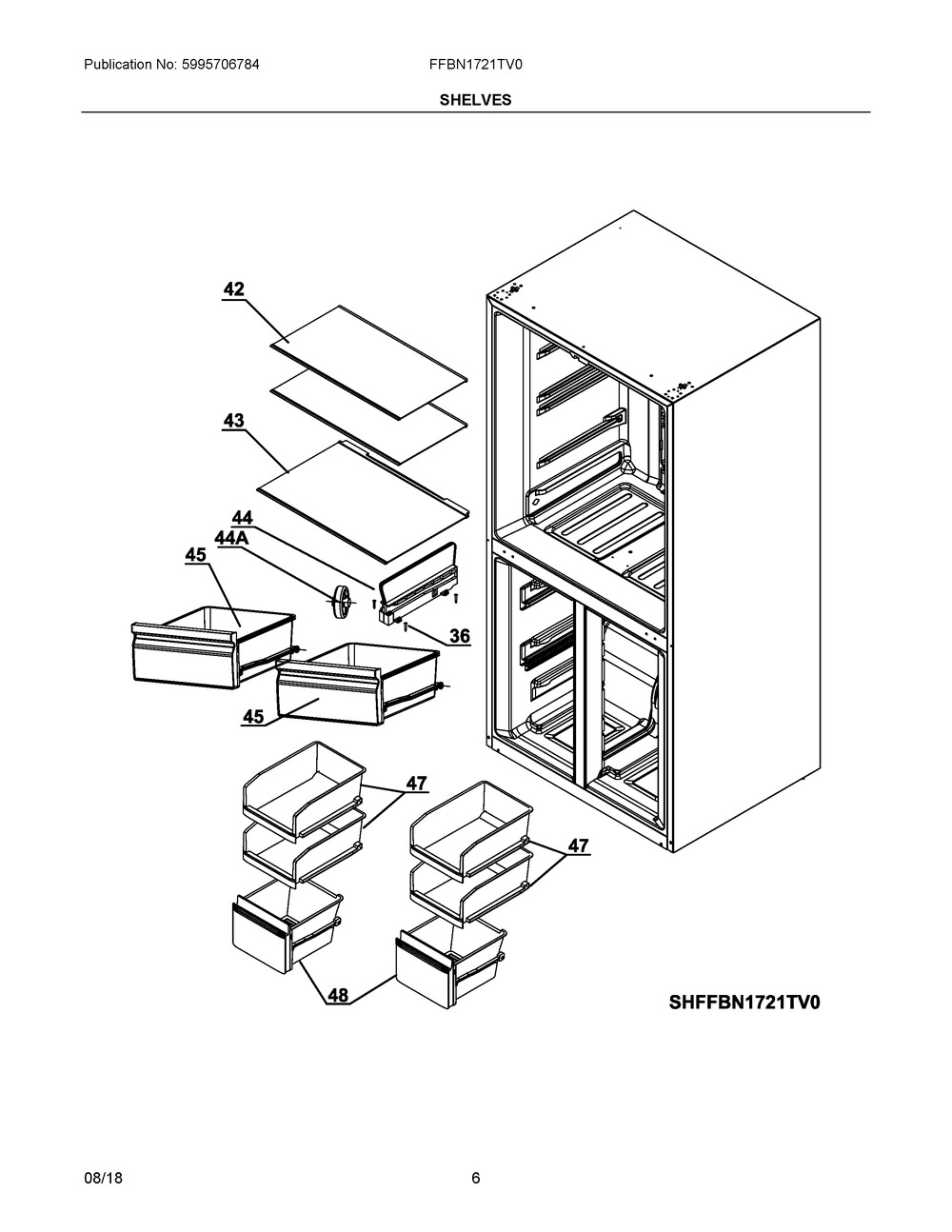 ELECTROLUX/FRIGIDAIRE, DRAWER ASSEMBLY,FREEZER,BOTTOM, 5304513794