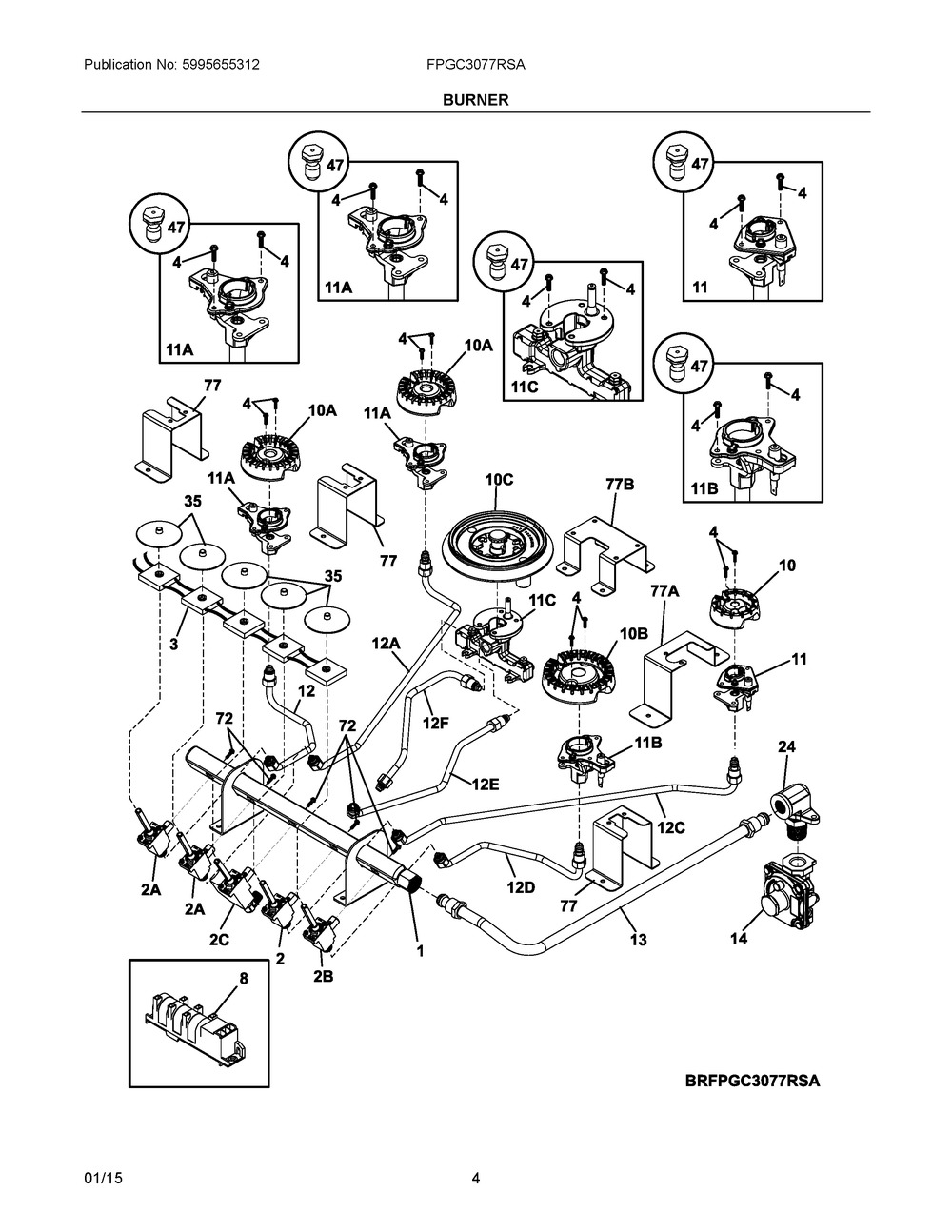 316272312 : C++ 316272312 VALVE,DUAL BURNER,TWIN