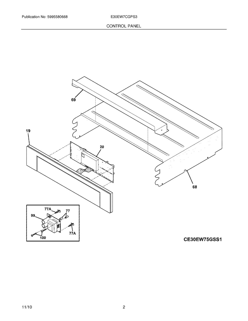 CONTROL PANEL,SS (318244837)
