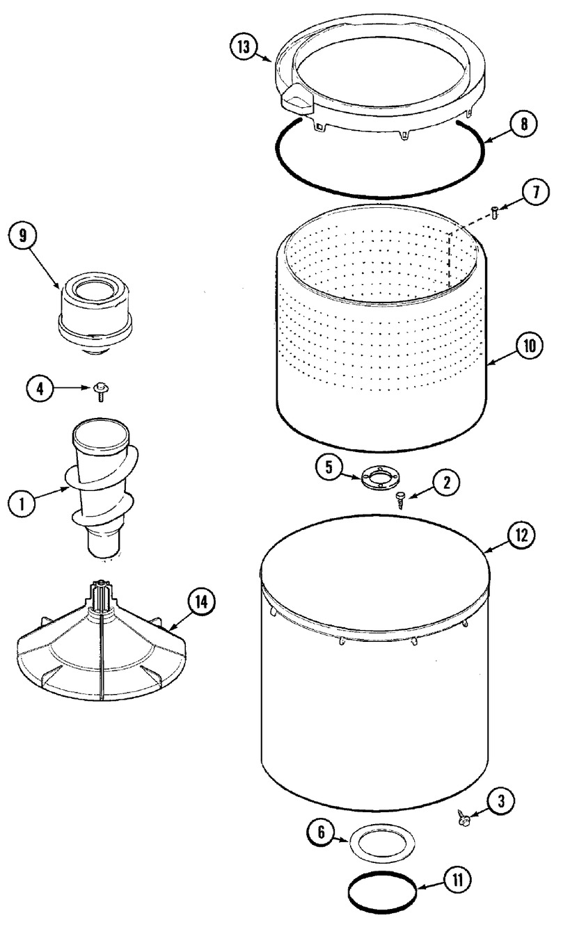 Whirlpool Washer Upper Agitator (21001878)