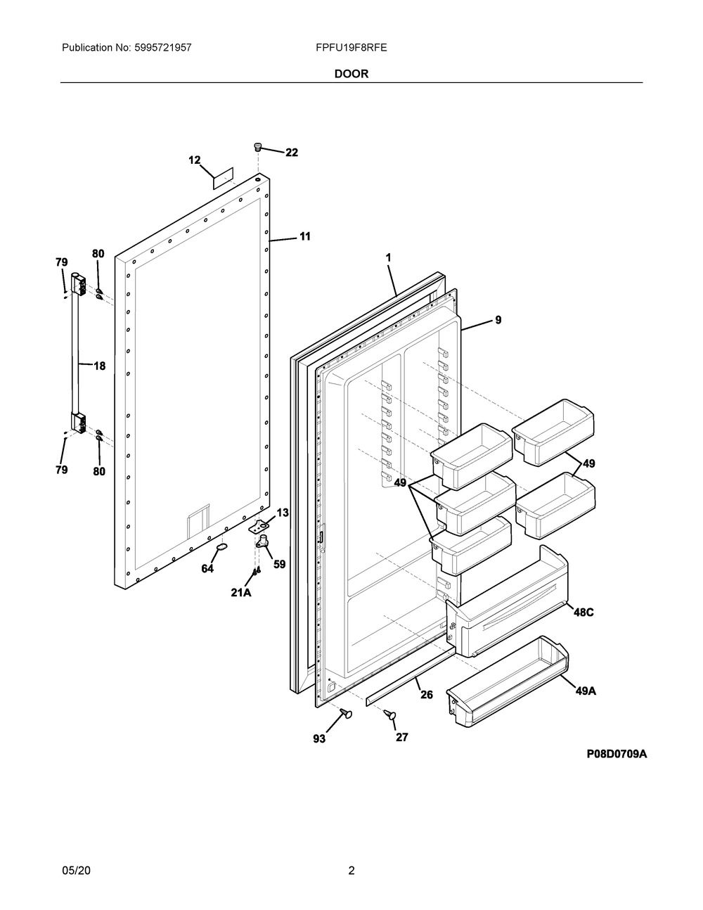 PANEL-OUTER DOOR,STAINLESS ST (297329324)