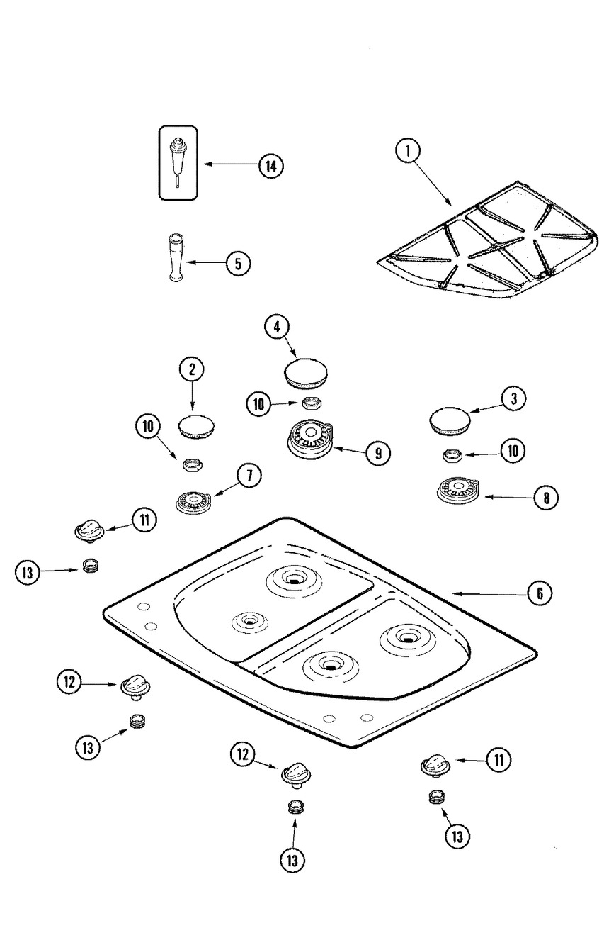 WP74005940 : WP74005940 KNOB- BURN