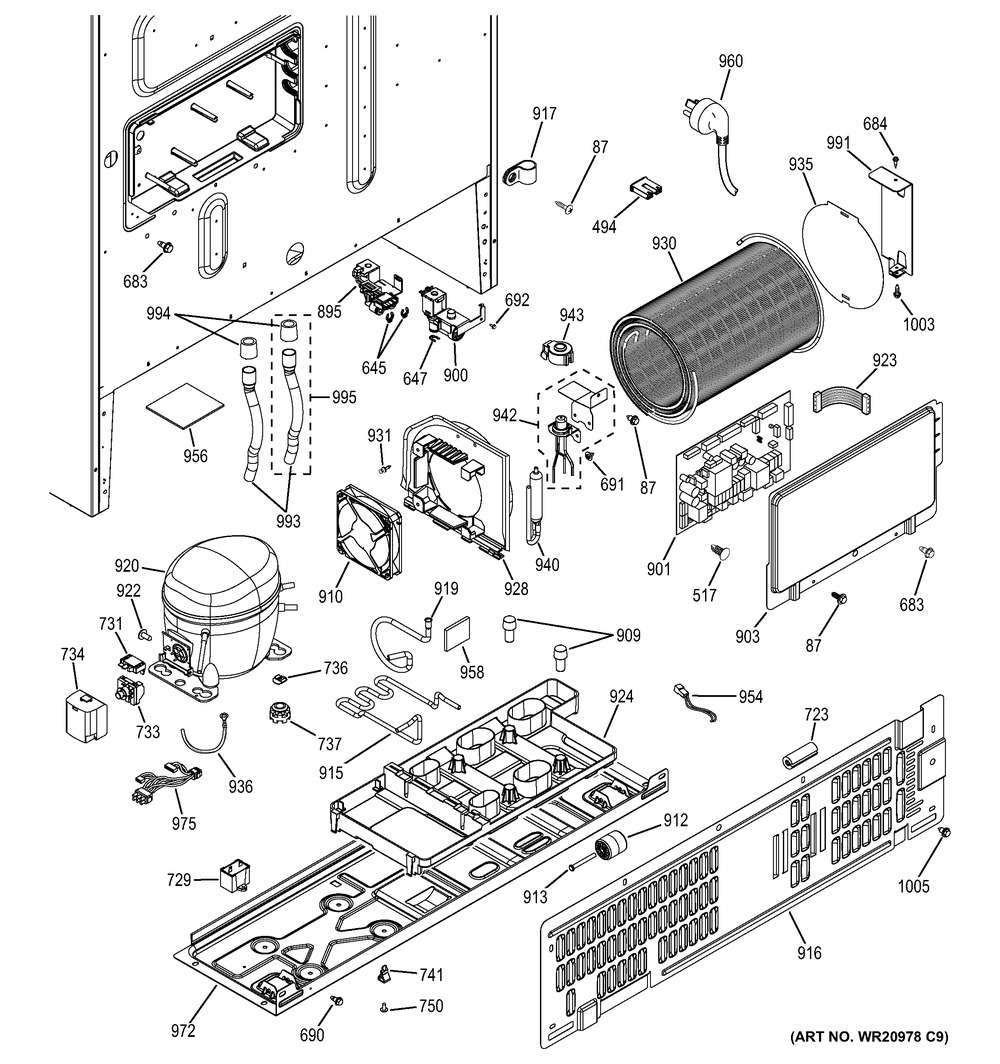 GE, BIN GAL LH FF ASM, WG03L05079