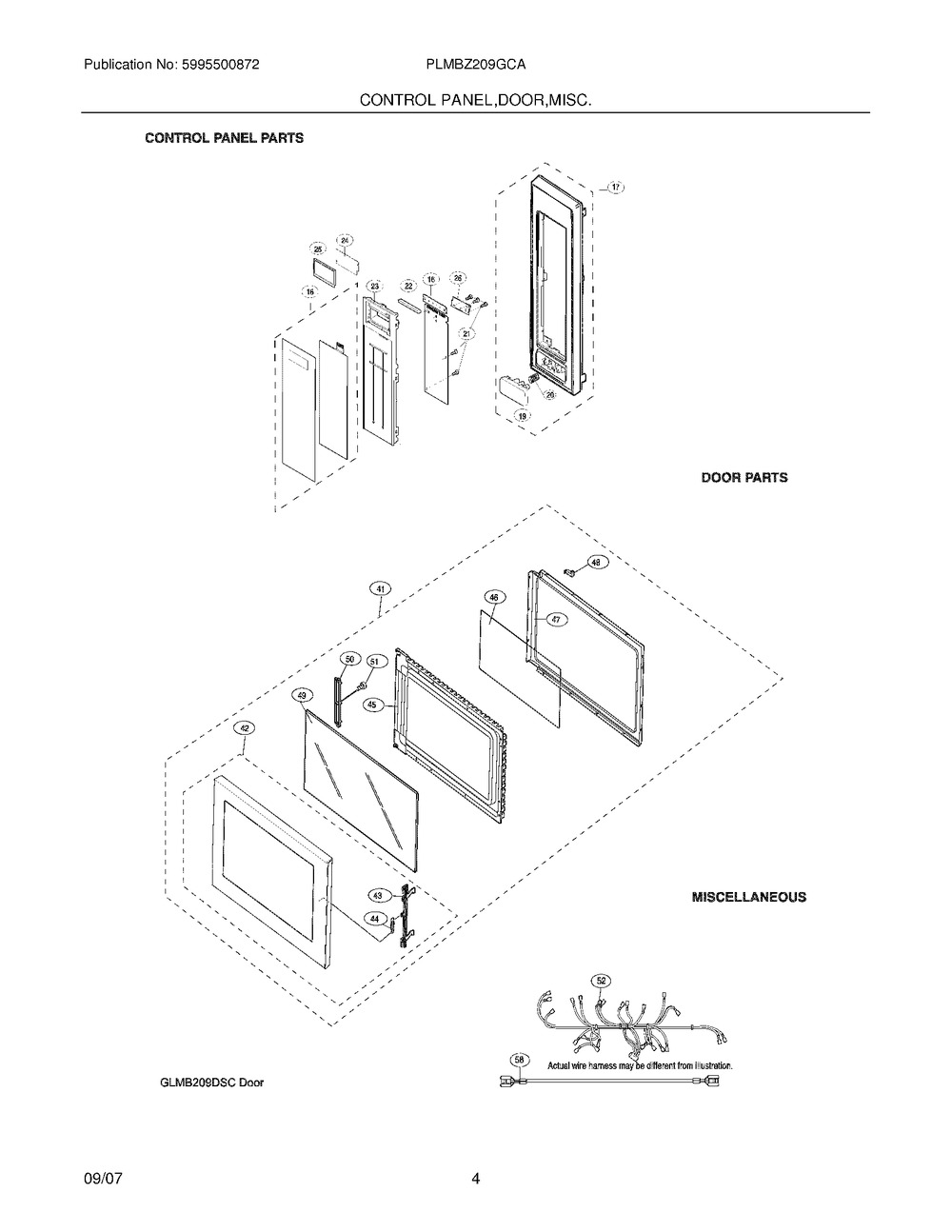 FRAME,CONTROL PANEL, (5304462914)