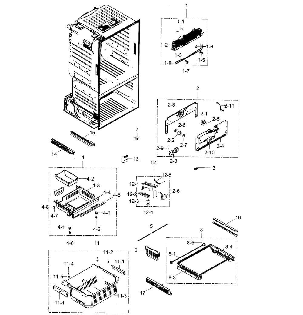 DA97-12696A : DA97-12696A ASSY RAIL-SLIDE LOW R;AW4,