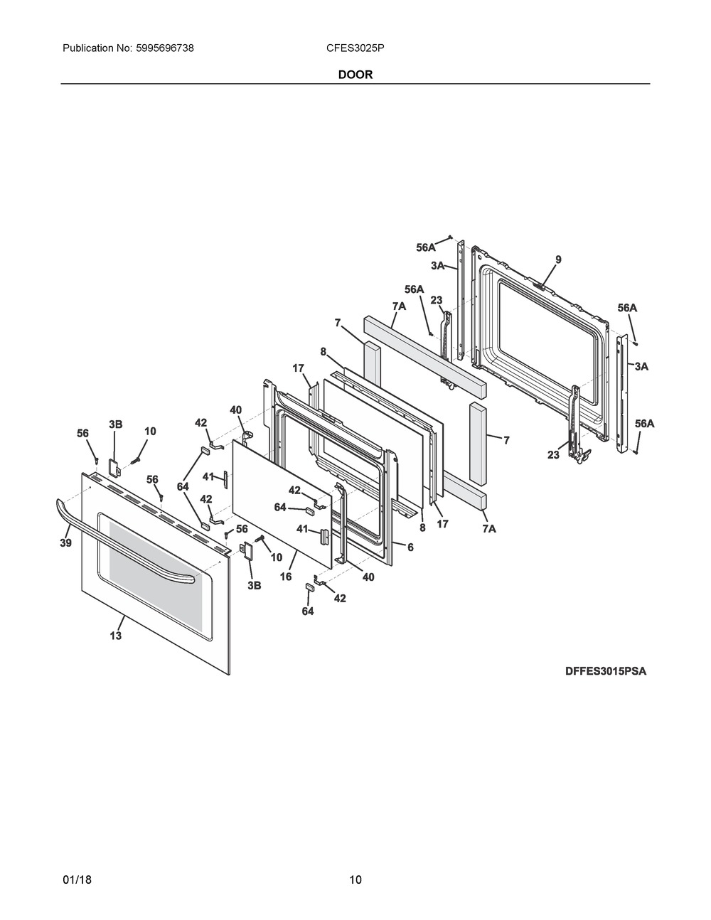 5304512305 : C++ 5304512305 DOOR ASSYOUTERSTEEL/GLA