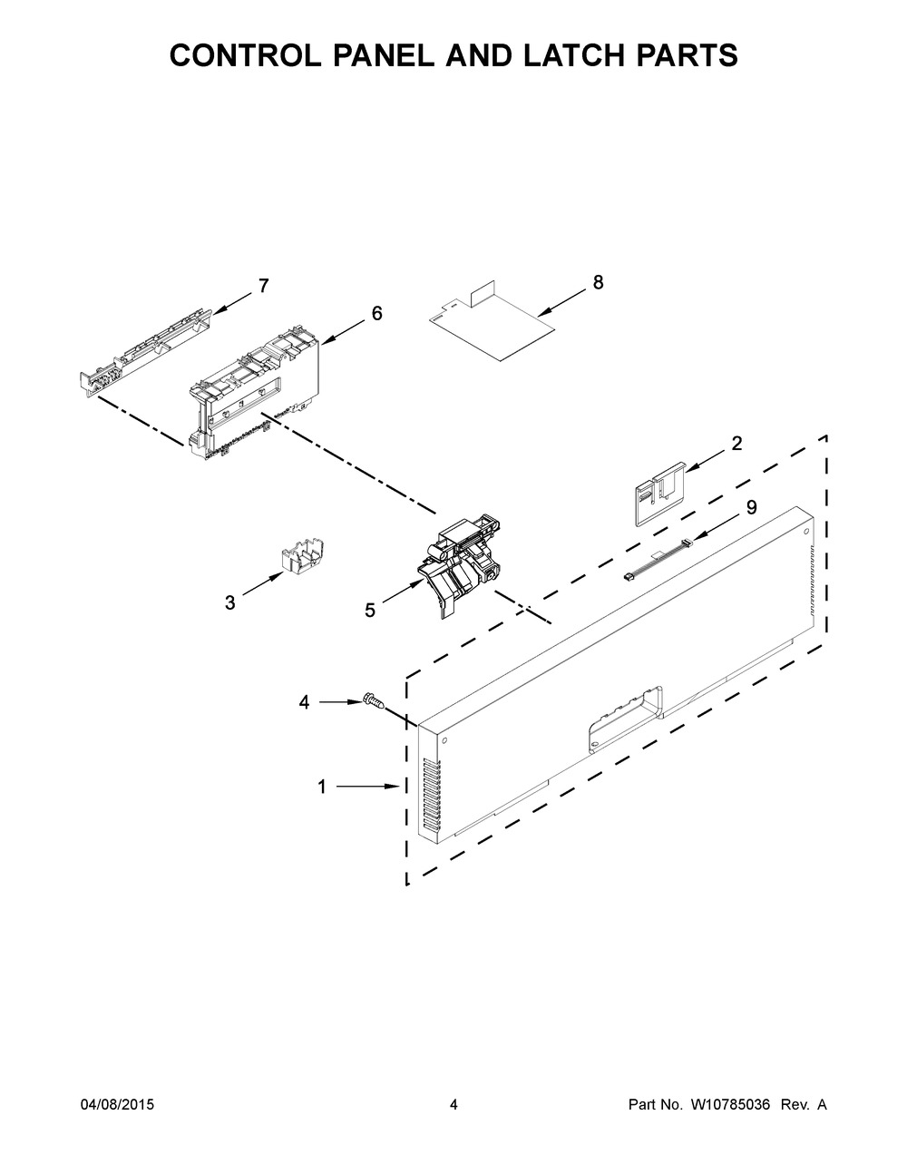 Whirlpool Dishwasher Electronic Control Board (W10732588)