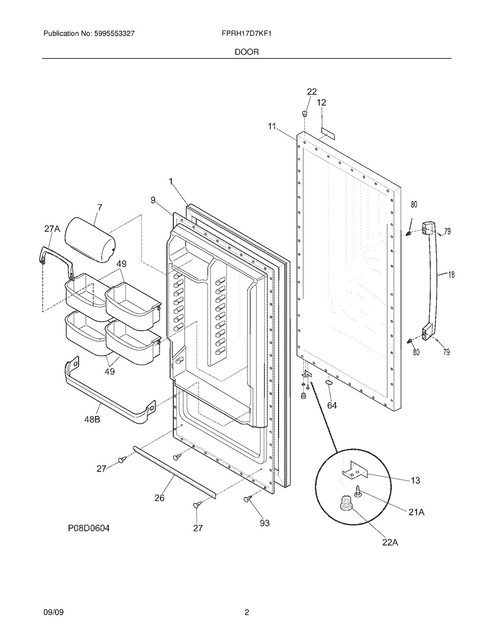 PANEL-OUTER DOOR,STAINLESS (297316517)