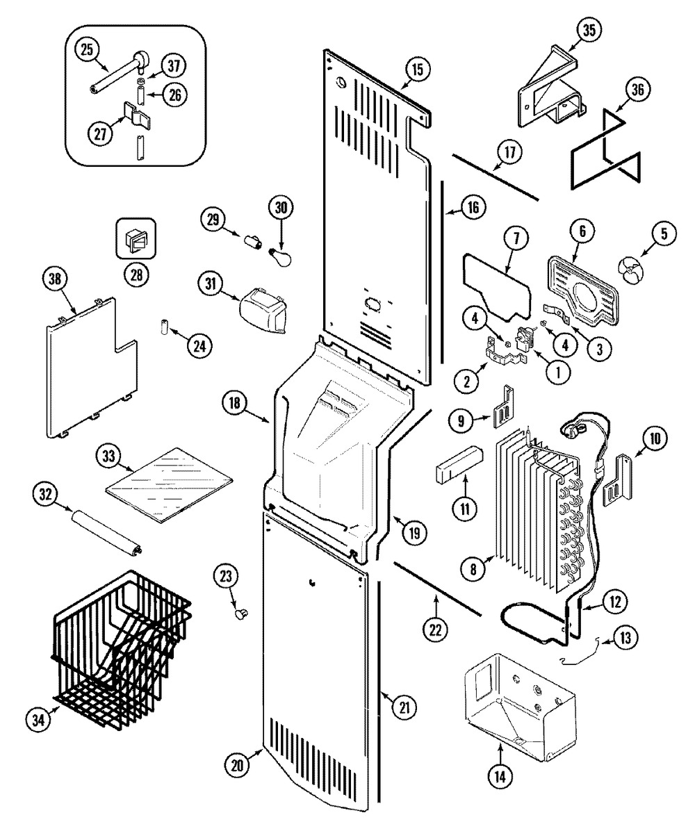 HEATER & THERM. ASSY., DEFROST (WP61006197)