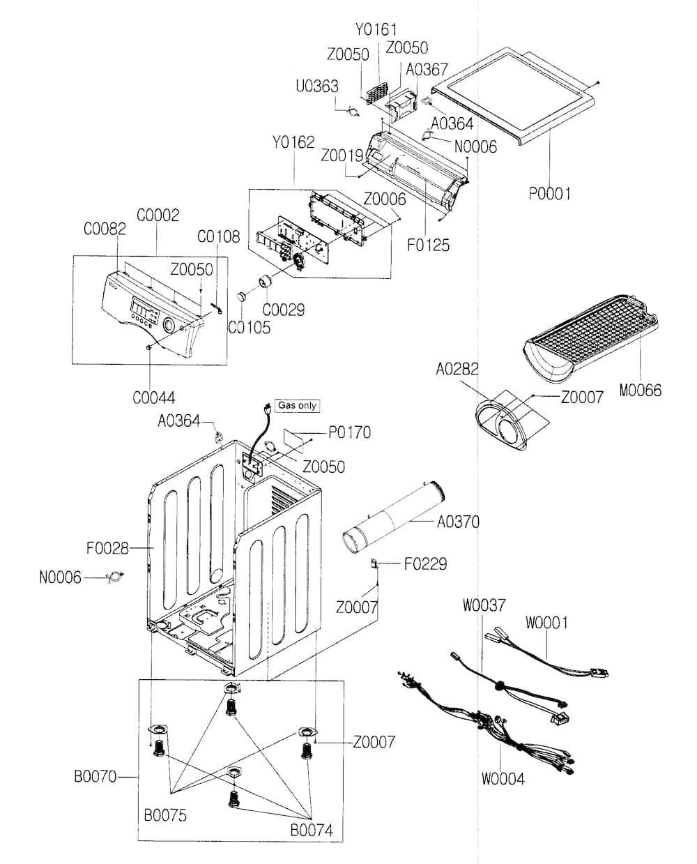 DC97-08634F : DC97-08634F COVER ASSY, TOP FRONTIER DR