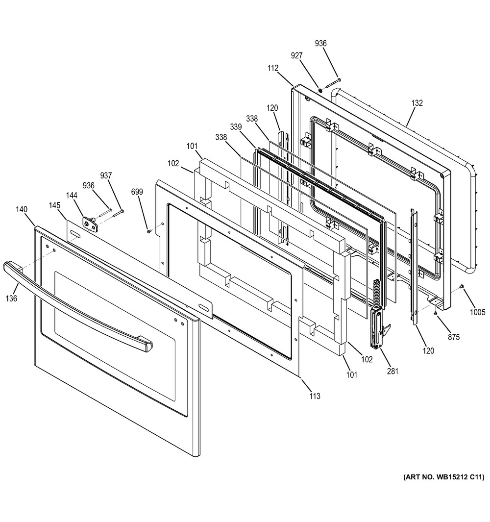 GE, COVER BOTTOM AIR DUCT, WG02L03648