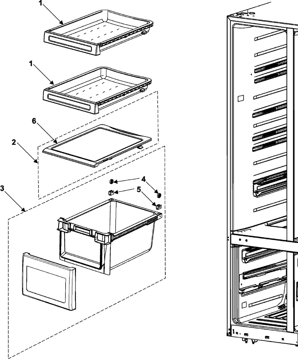 DA97-02944A : DA97-02944A CASE ASSY, FREEZER BASKET