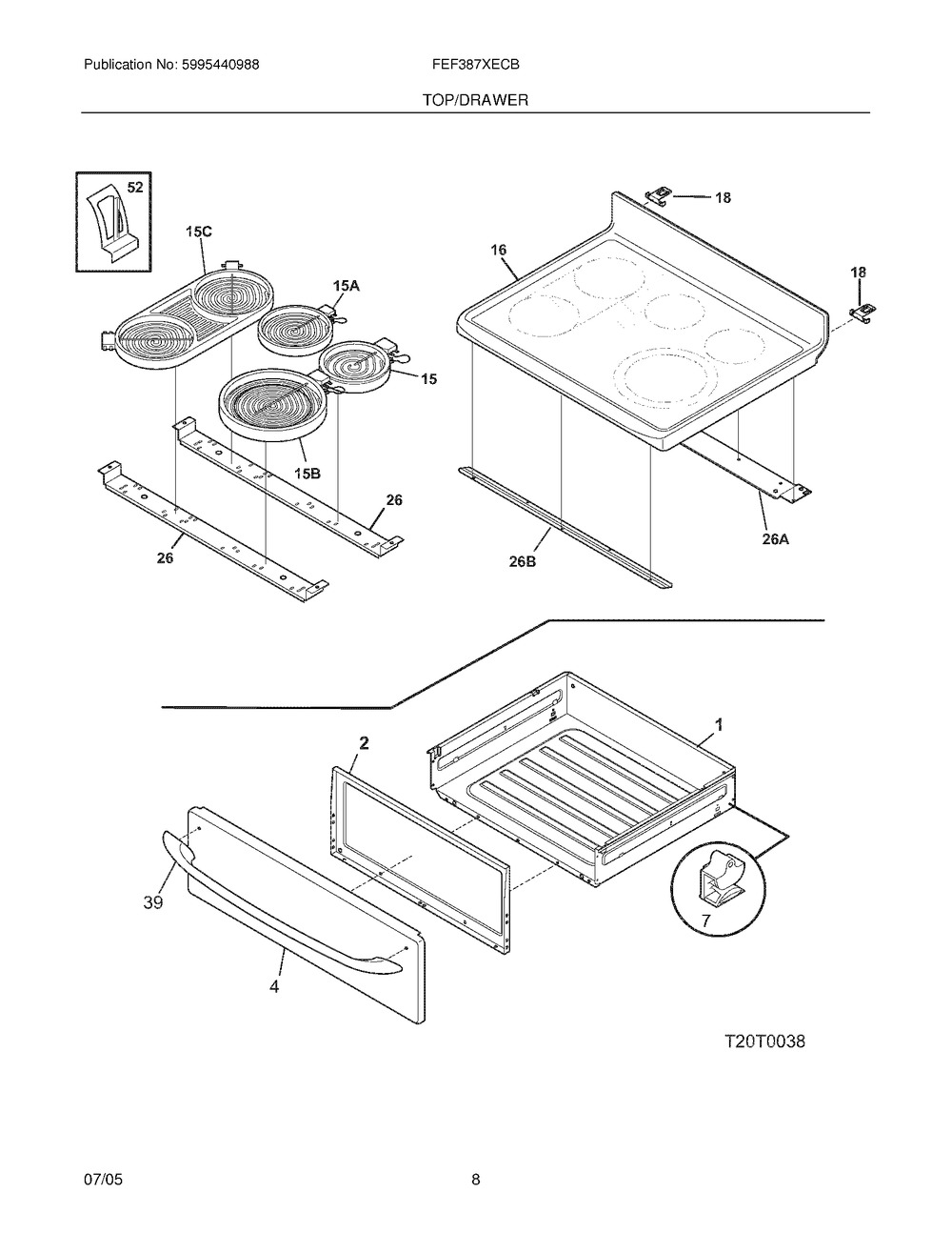 316248804 : C++ 316248804 PANEL,DRAWER,STAINLESS