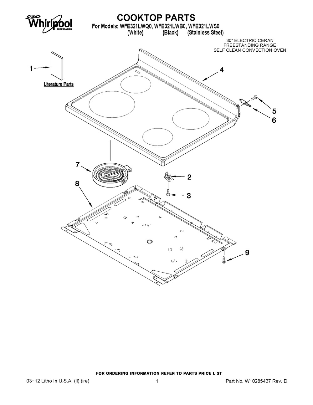 W10307656 : W10307656 COOKTOP
