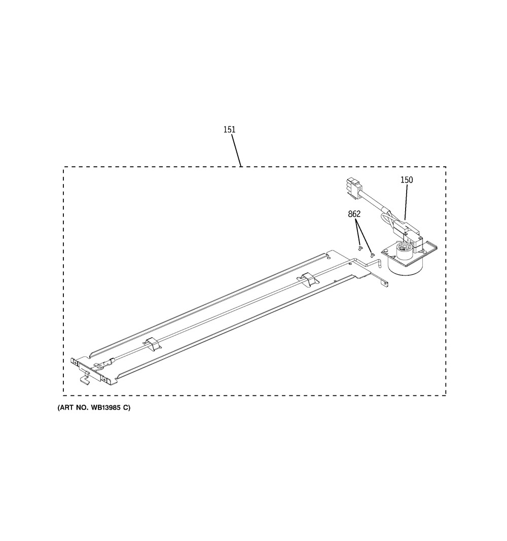 GE, CLIP SPACER DOOR, WG02L02436