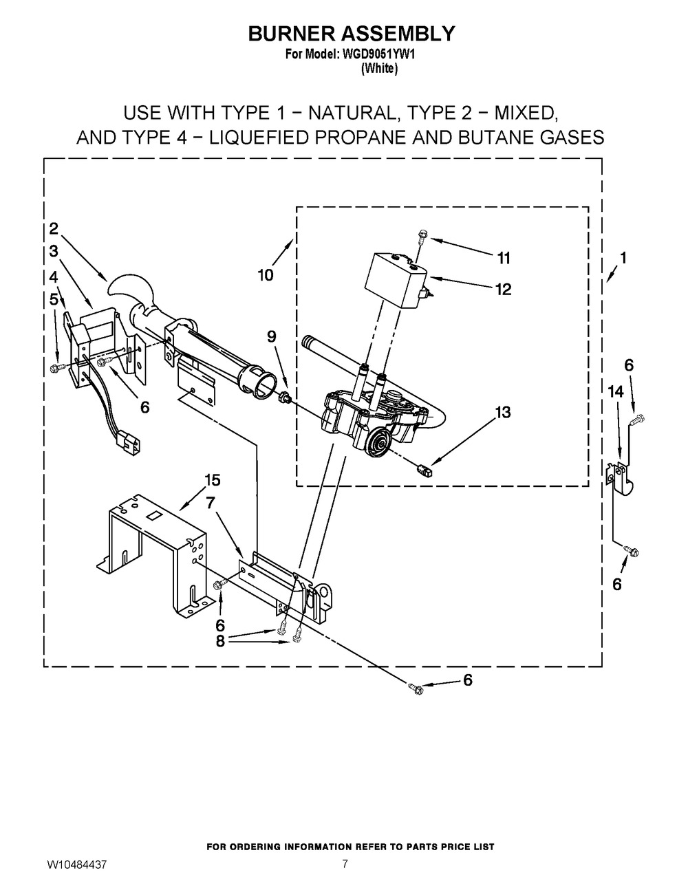 W10492509 : W10492509 BURNER-GAS