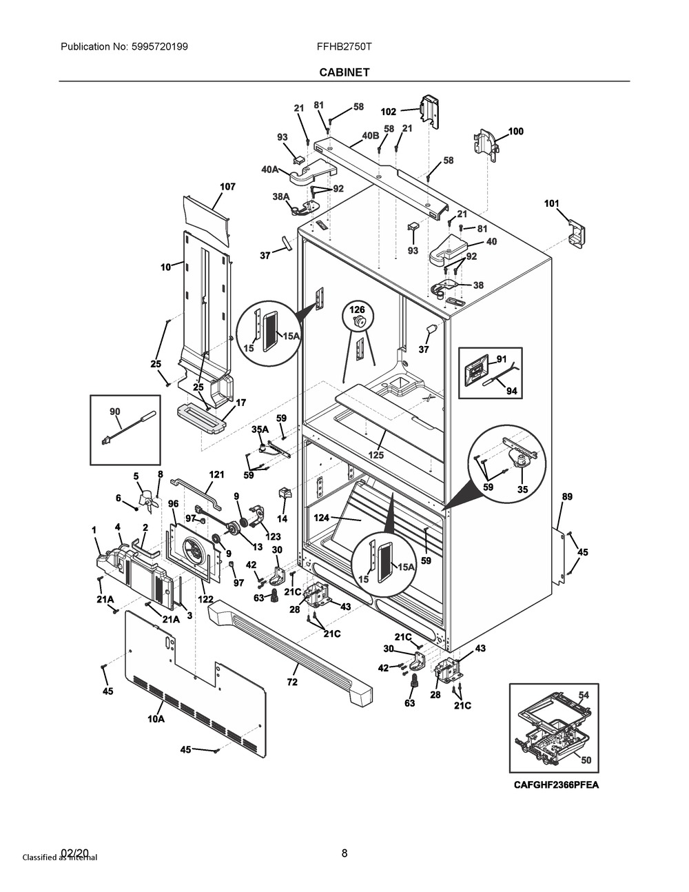 5304519616 : 5304519616 TRIM-CORNER,CABINET (WHITE)
