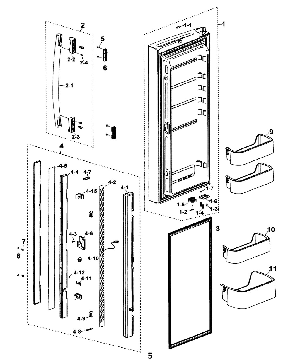 DA97-07896A : DA97-07896A HANDLE ASSY, BAR REF NW2 FD