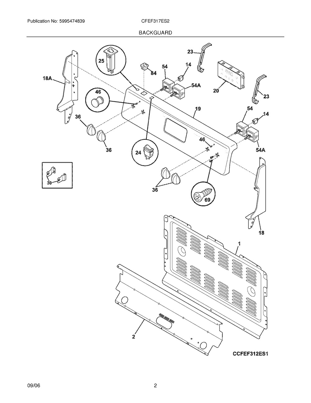 Frigidaire Range Electronic Control Board (318326211)