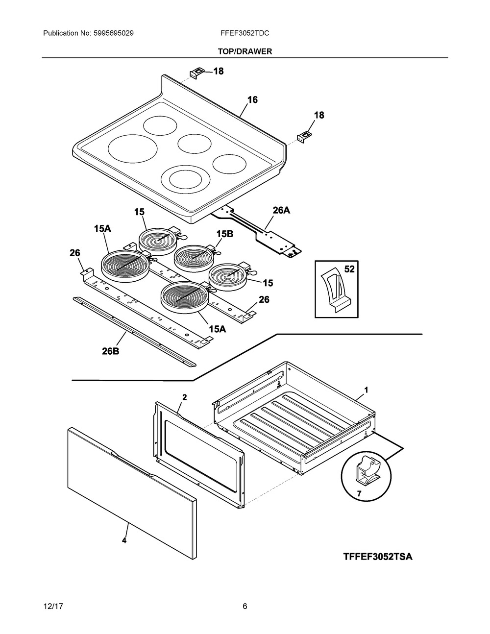5304512537 : 5304512537 PANEL,DRAWER FRONT,BLACK STAI