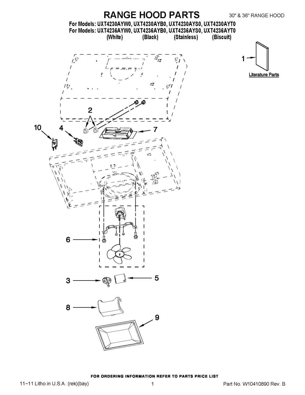 W10398259 : W10398259 DAMPR-HOOD