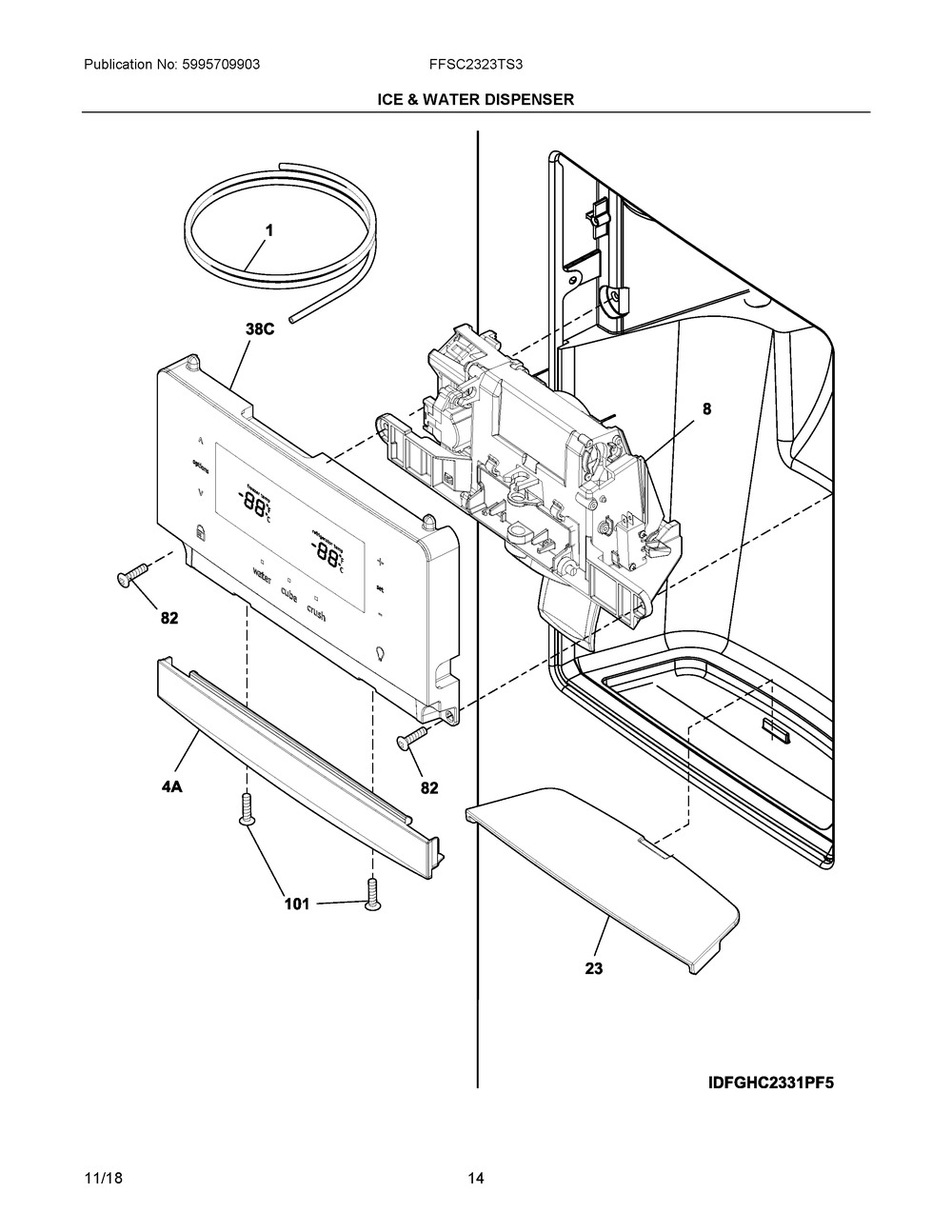 5304522870 : 5304522870 USER INTERFACE,ASSEMBLY,COMPL