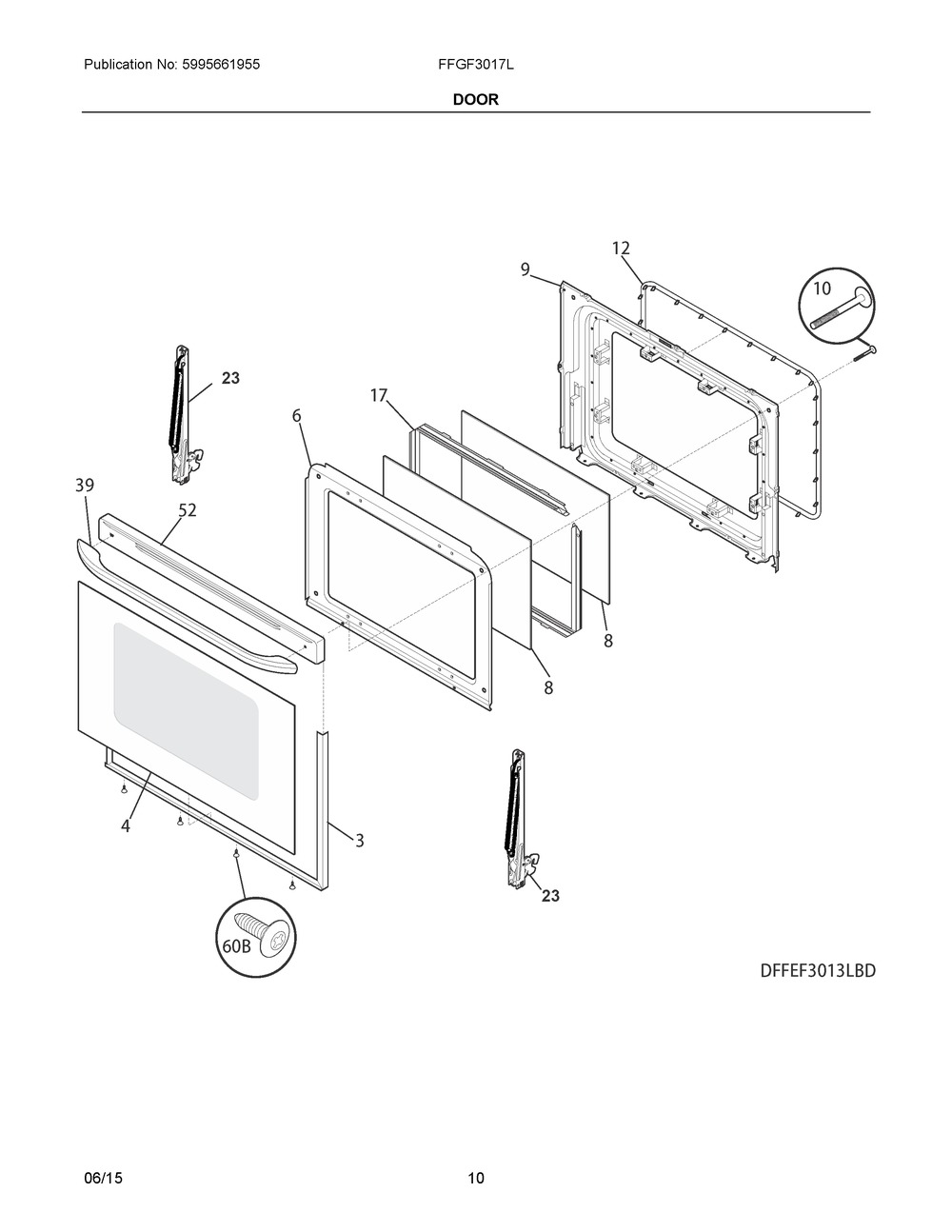 316575923 : C++ 316575923 HINGE,OVEN DOOR,GRAY