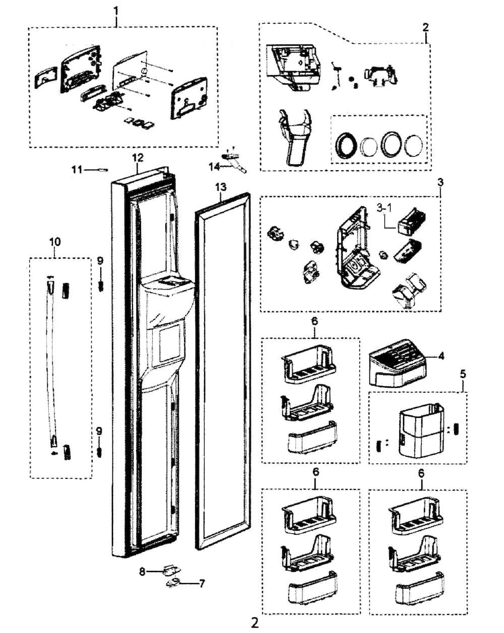Samsung Refrigerator Ice Maker Assembly (DA97-07549B)