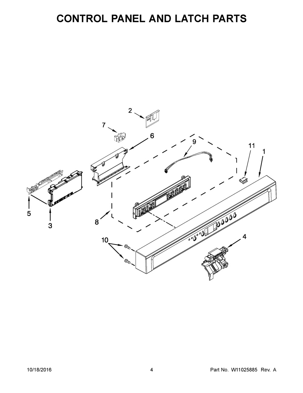 WHIRLPOOL, CONSOLE, W10739077