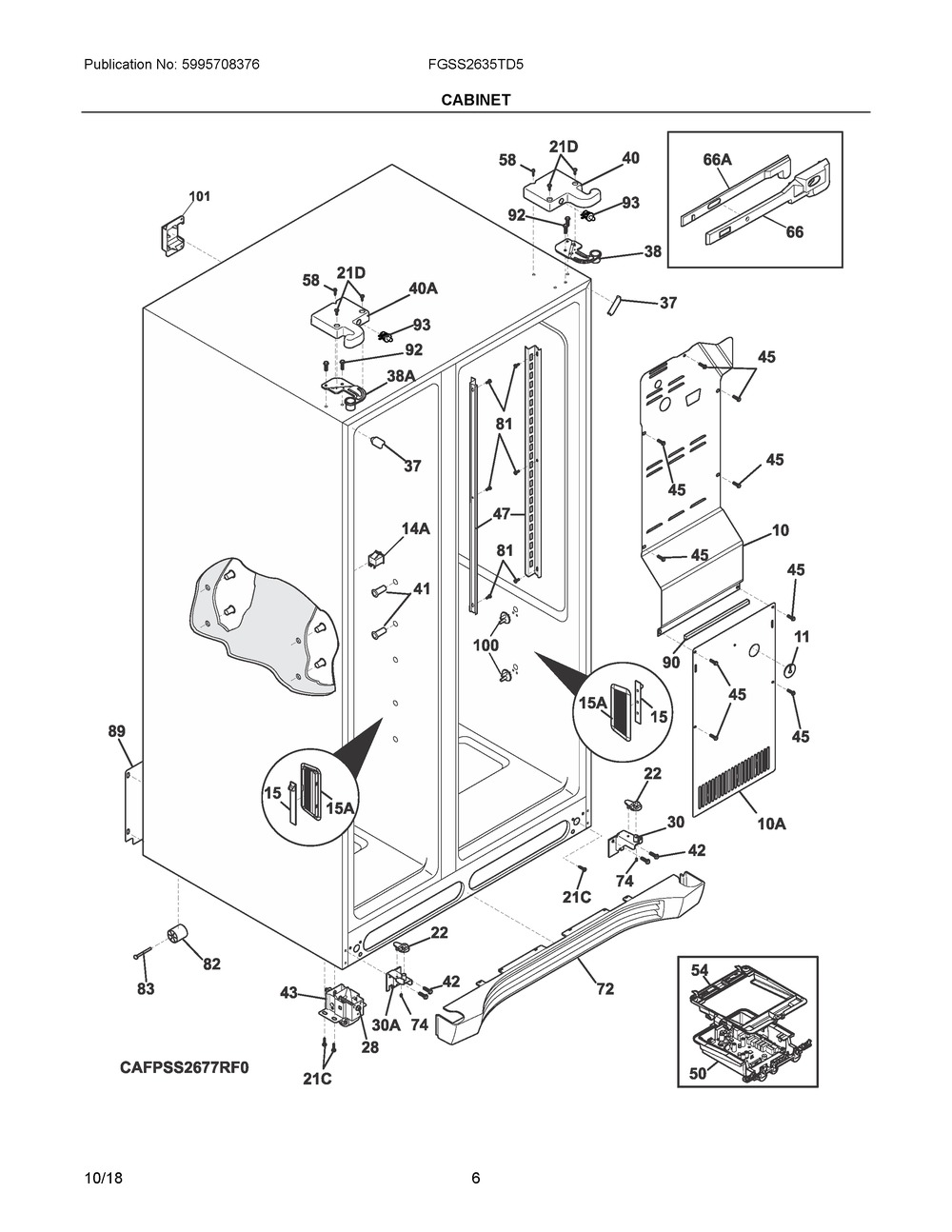 5304519617 : 5304519617 TRIM-CORNER,CABINET (BLACK)