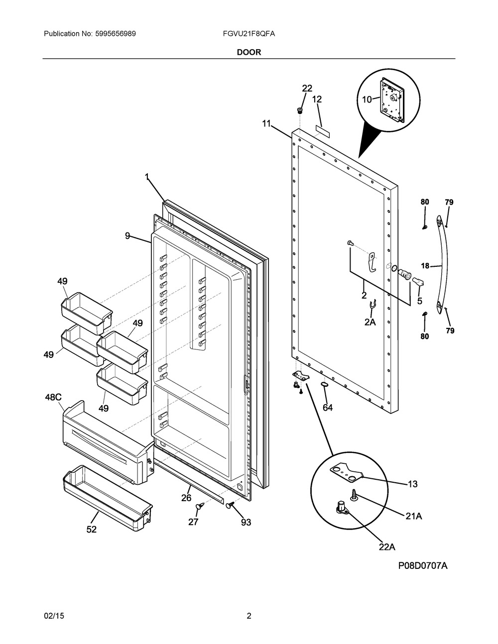 297316747 : C++ 297316747 PANEL-OUTER DOOR,STAINLESS