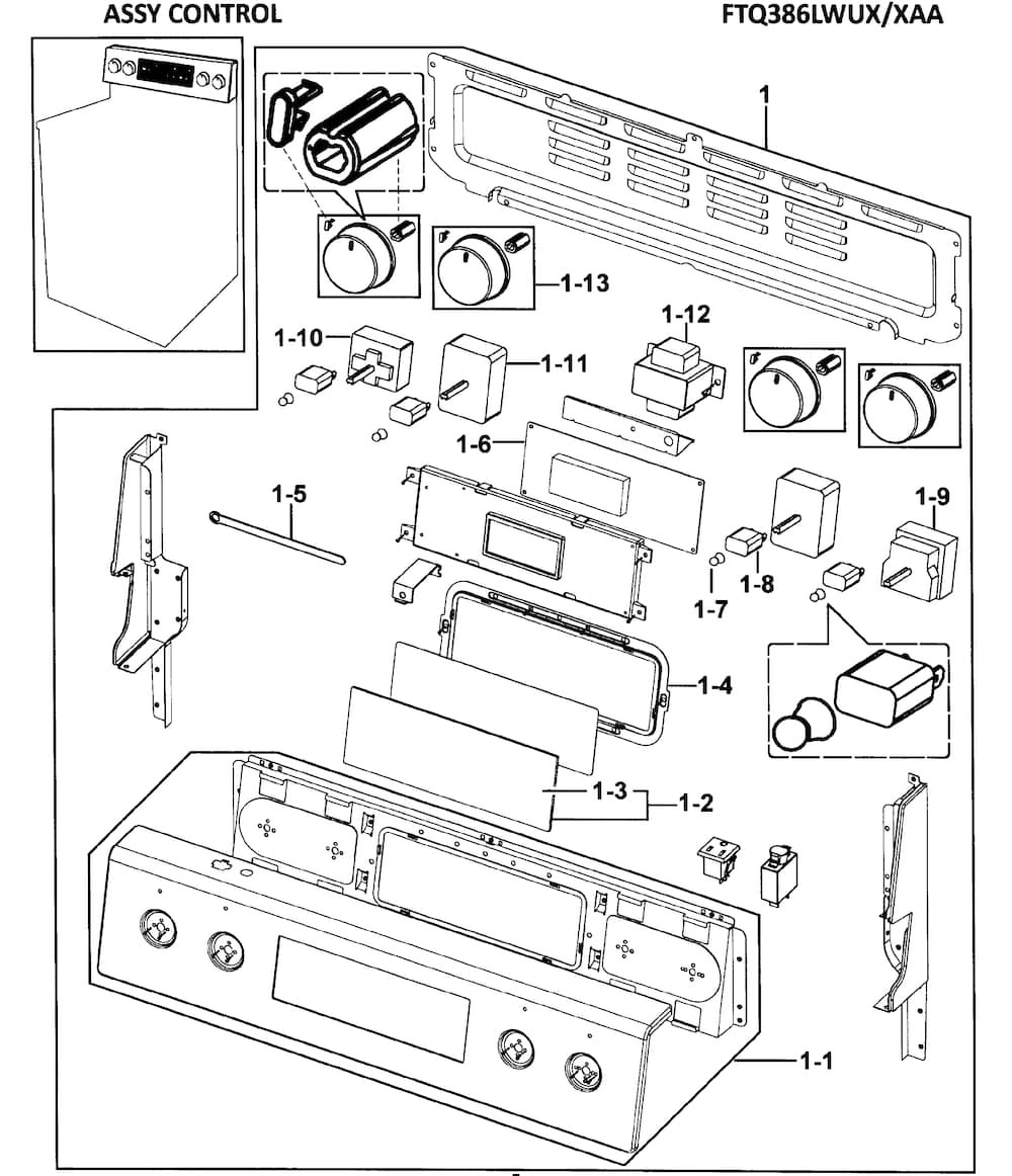 DG97-00095B : DG97-00095B GLASS TOUCH ASSY, FTQ386