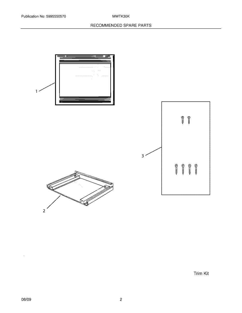 MWTKP30KF : C++ MWTKP30KF MW TRIM KIT 30" GRAY/SS