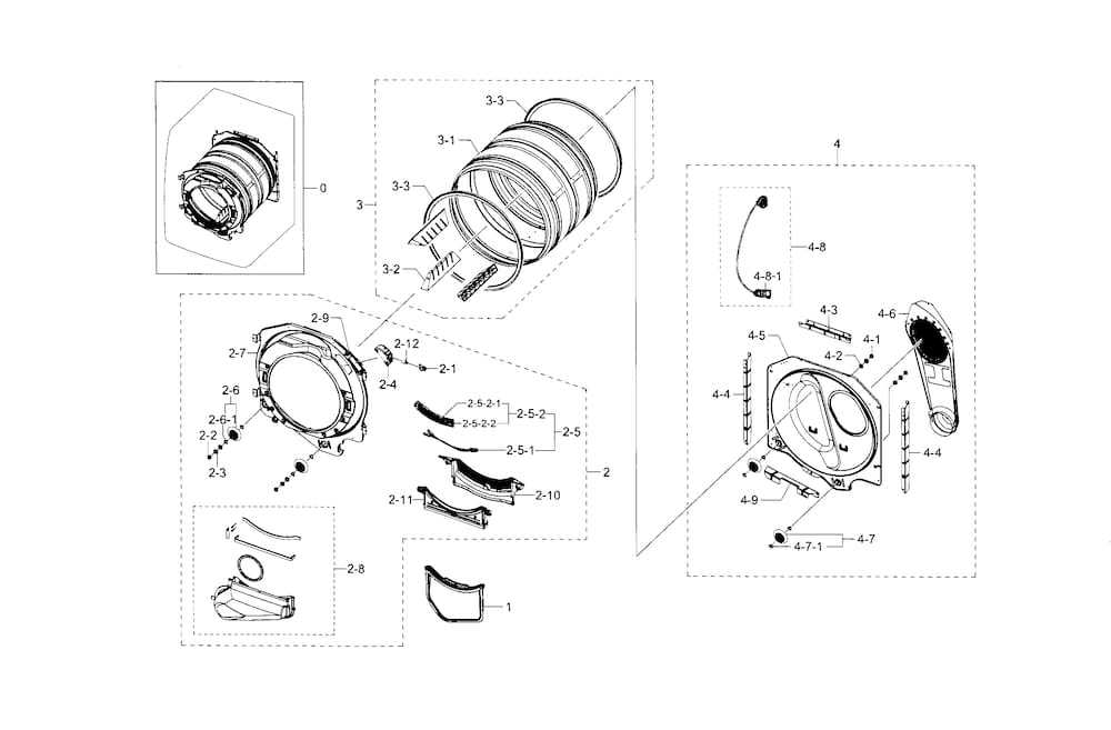 DC97-10354E : DC97-10354E ASSY DRUM FRONT;-,DV331/WHT