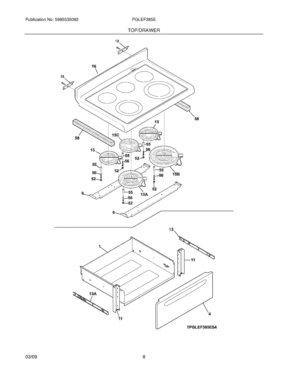 PANEL,DRAWER,BLACK,FRONT (318303008)