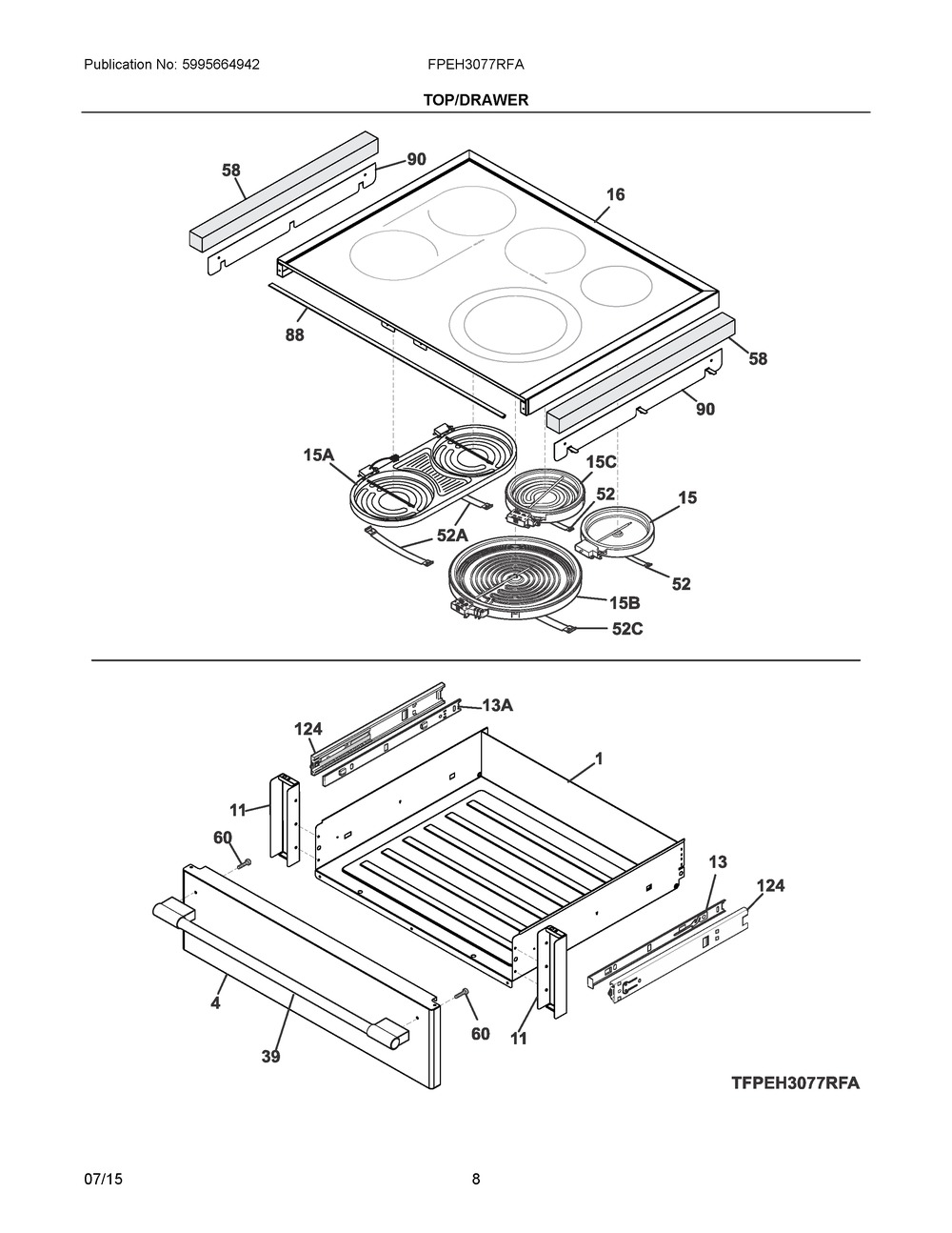 5304507960 : 5304507960 STORAGE DRAWER KIT