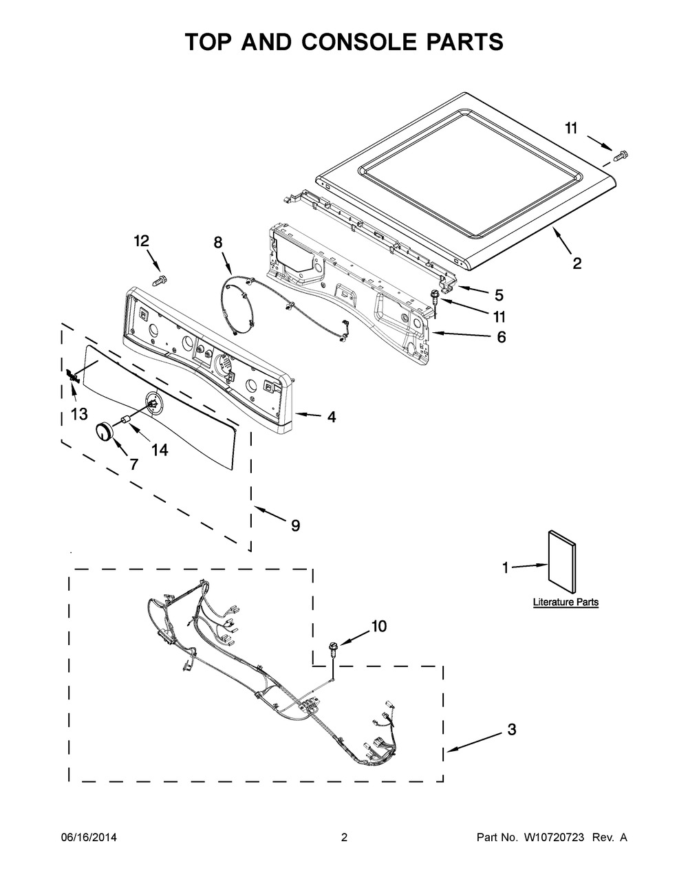 WHIRLPOOL, PANEL-CNTL, W10750362