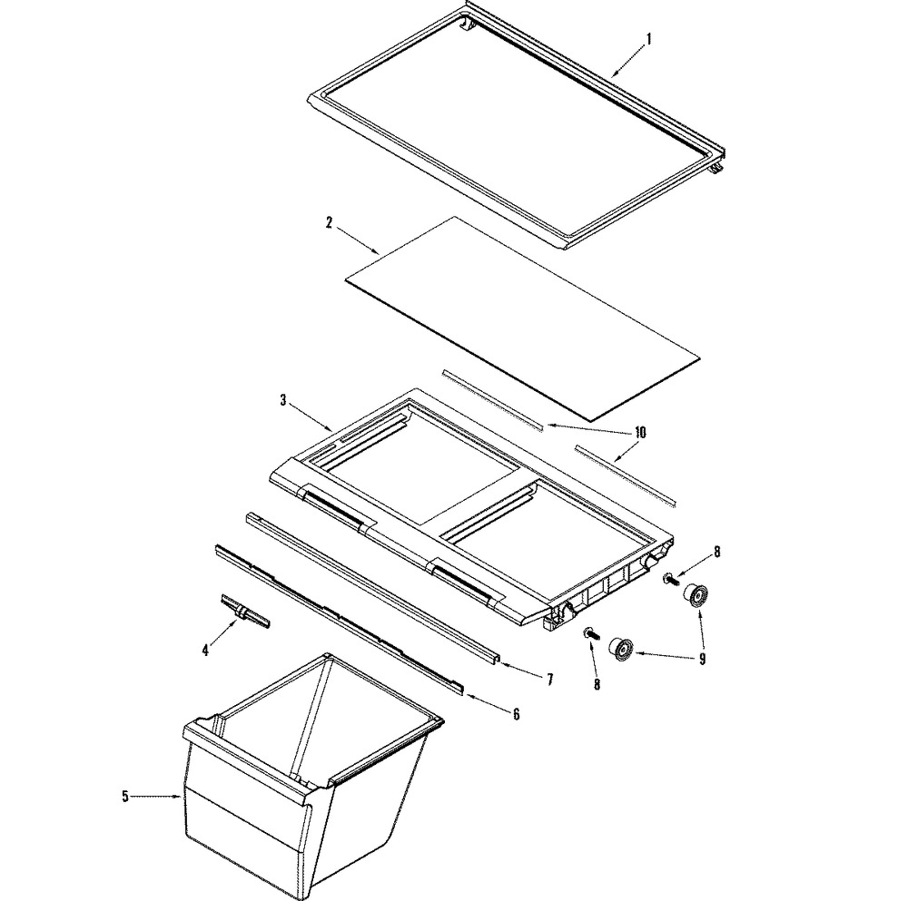 SHELF, CRISPER (63001038)