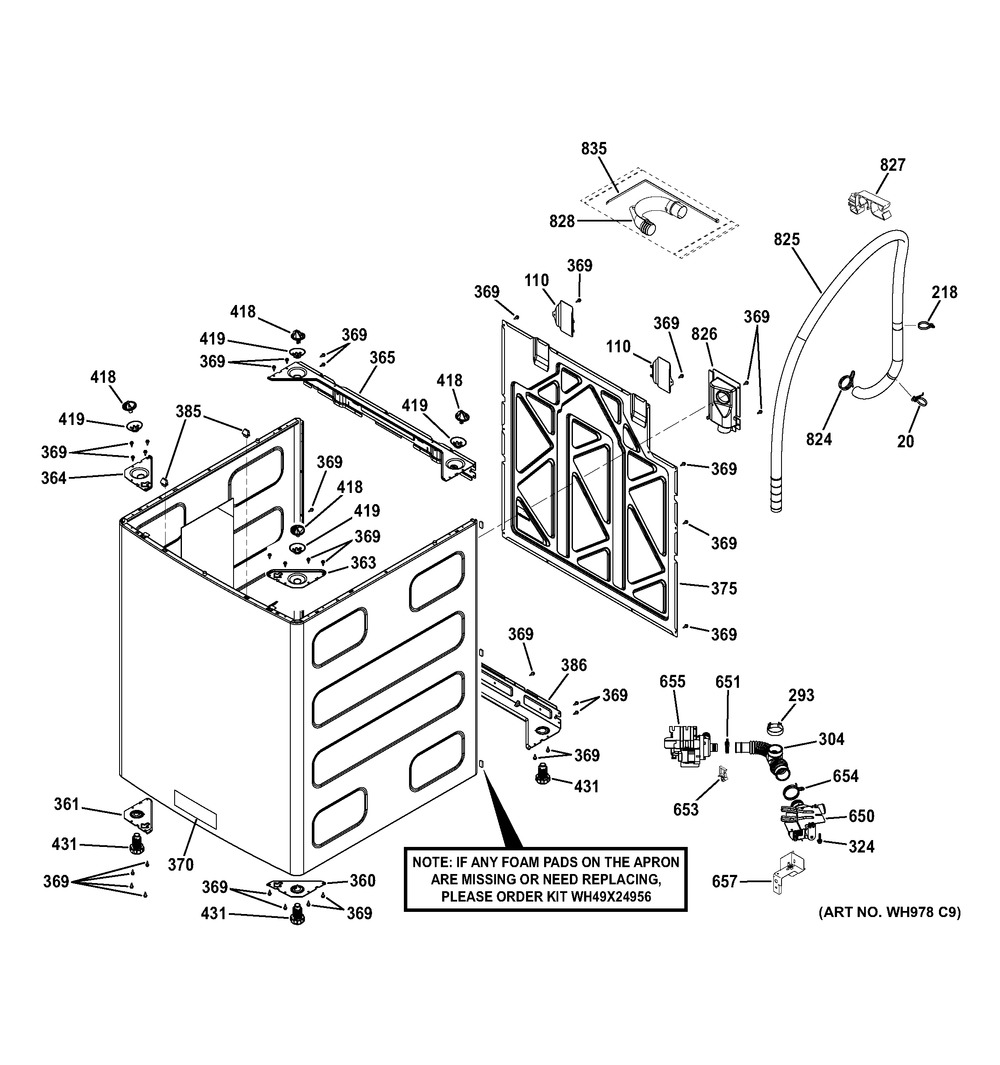 WG04A03535 : C++ WG04A03535 LID BUMPER SERVICE KIT