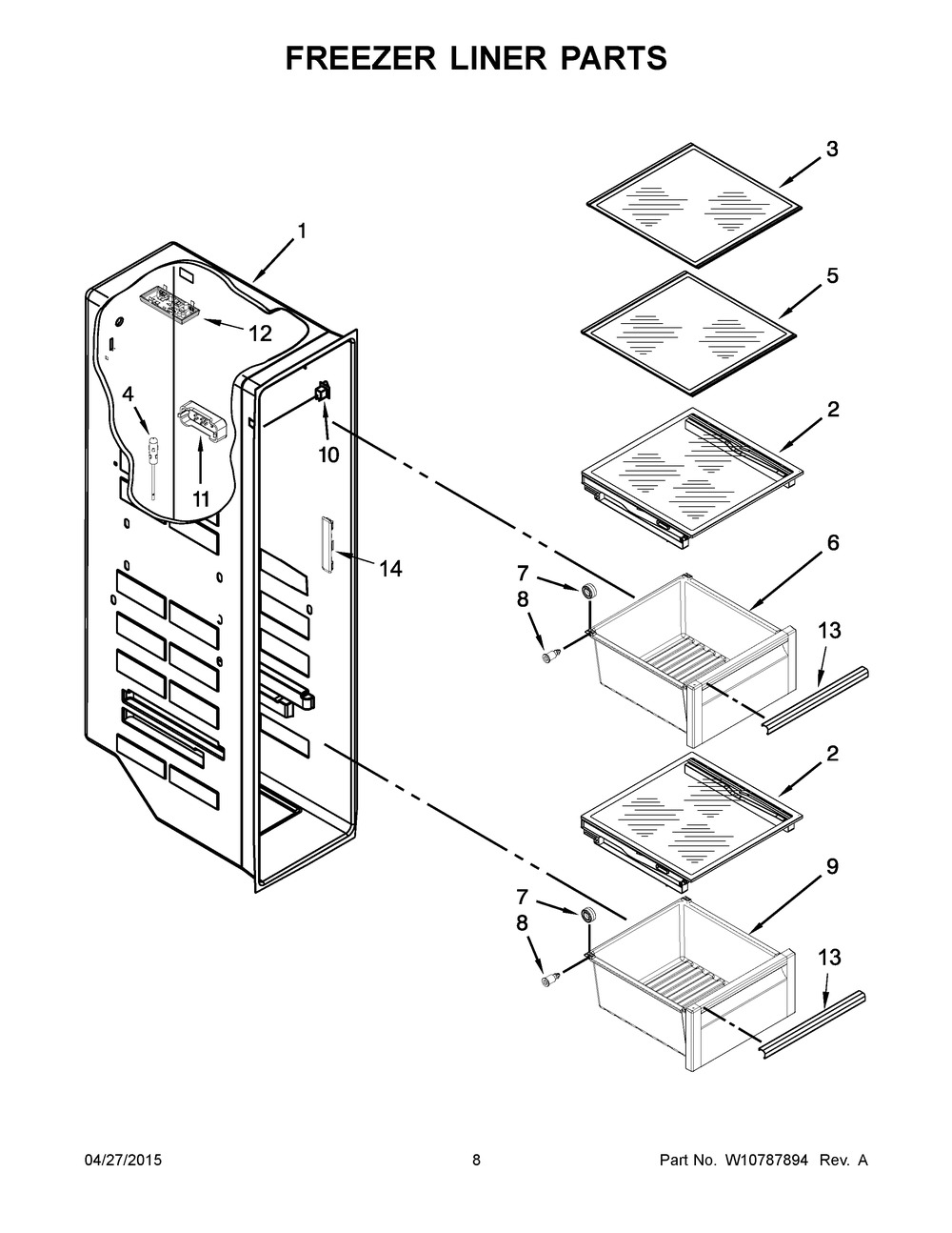 W10726001 : W10726001 BIN-FREEZR