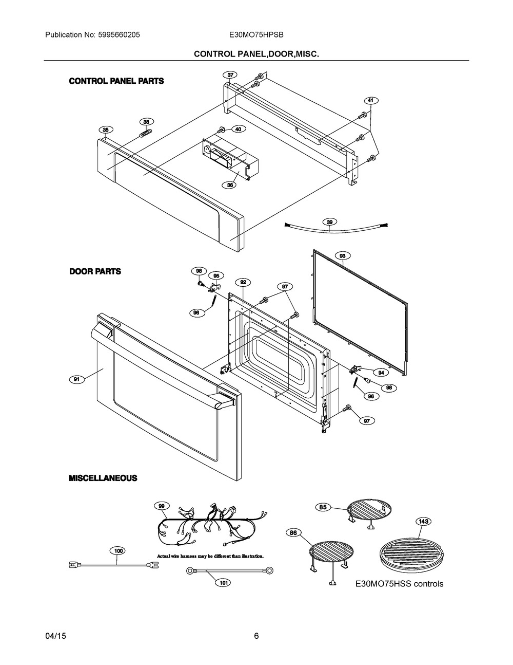 5304471507 : 5304471507 TOUCH CONTROL,PROFESSIONAL