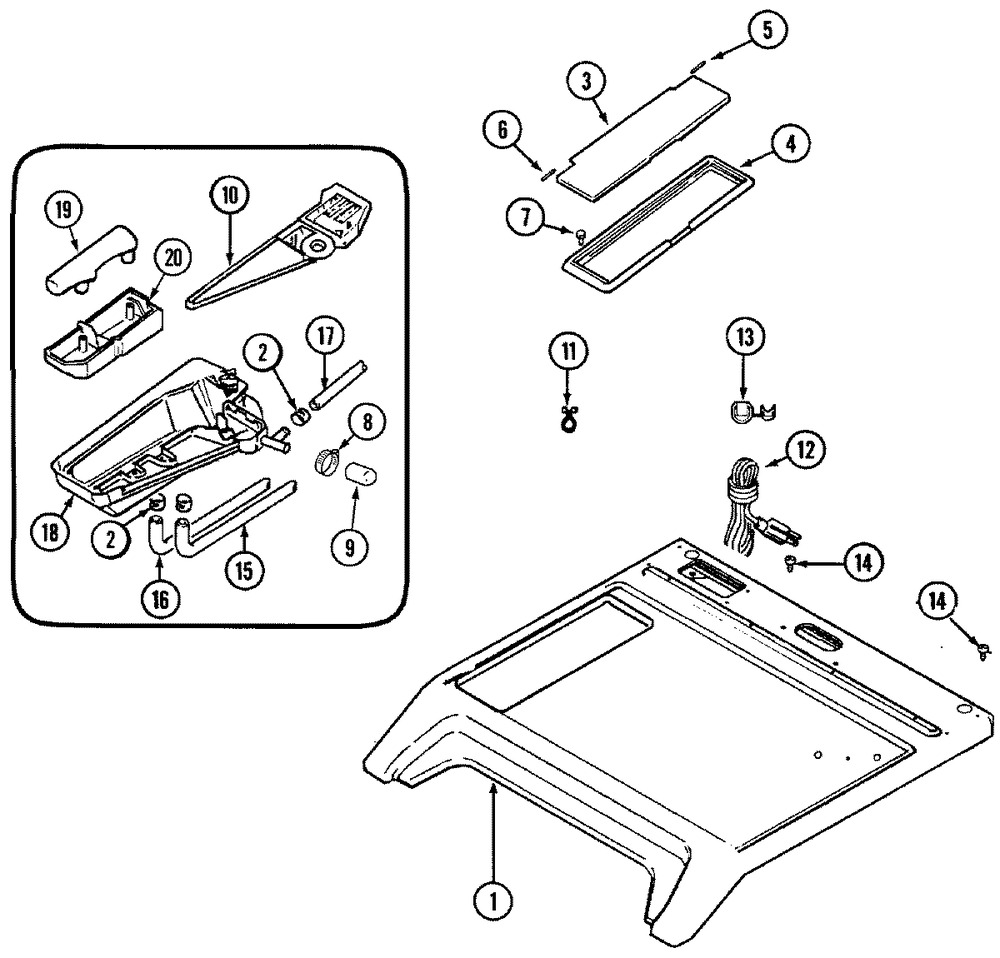 WHIRLPOOL, LID- DISPE, WP22002614