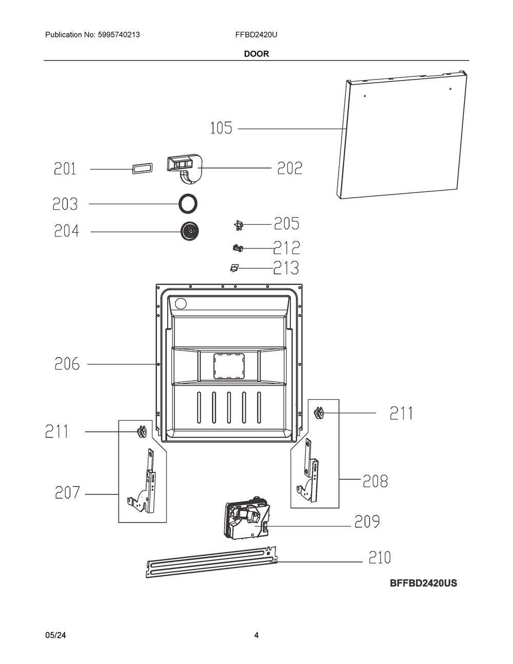 ELECTROLUX/FRIGIDAIRE, SEAL,AIR VENT,DOOR LINER, 5304519221
