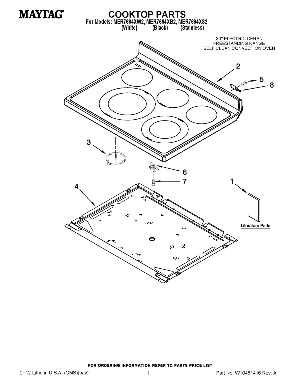 W10487155 : W10487155 COOKTOP