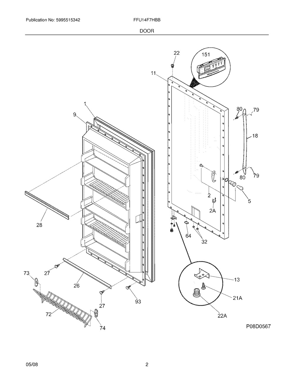 297236008 : C++ 297236008 PANEL-OUTER DOOR,BLACK