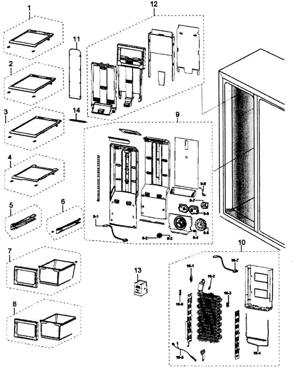EVAP MOTOR ASSY W/COVER (DA97-08690E)