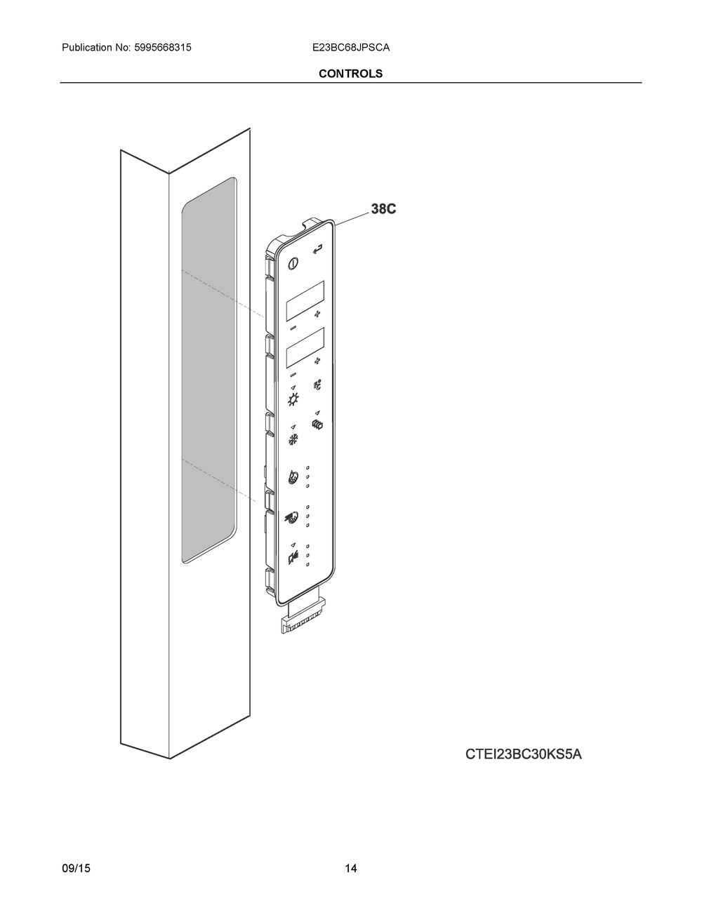 242048203 USER INTERFACE,,ASSEMBLY,BLAC